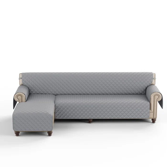 Elegant L-Shaped Sofa Protector – Full Coverage & Comfort