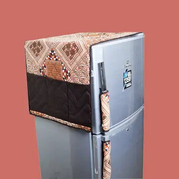 Fridge Top Cover with Side Pockets – Stylish & Functional