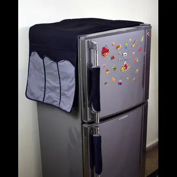 Fridge Top Cover with Side Pockets – Stylish & Functional