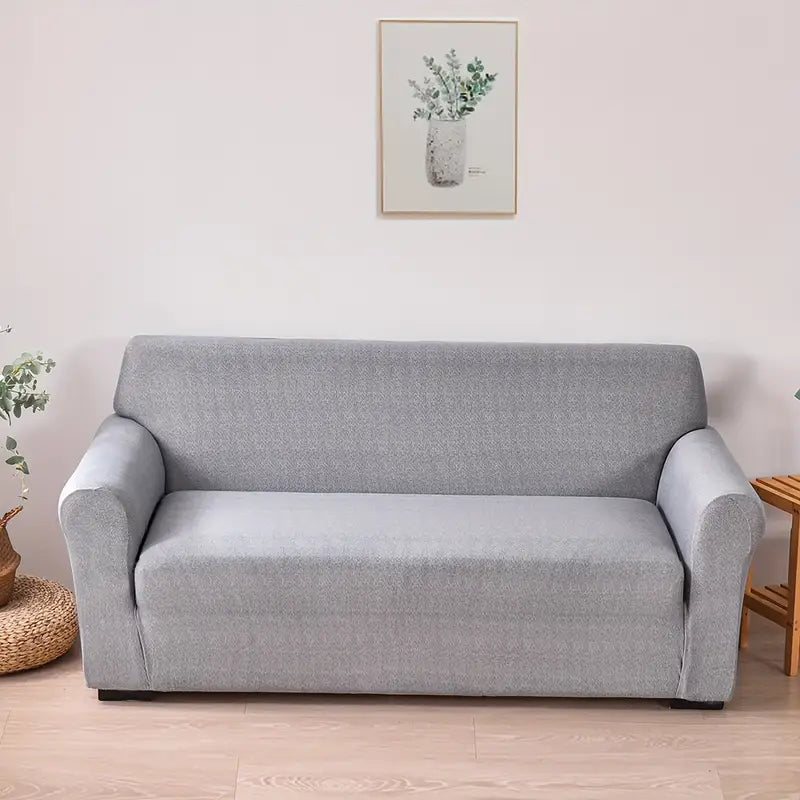 Jersey Fitted Sofa Cover – Stretchable, Soft & Wrinkle-Free Fit